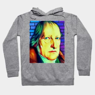 Georg Wilhelm Friedrich Hegel Colourful Portrait | Georg Wilhelm Friedrich Hegel Artwork 7 Hoodie